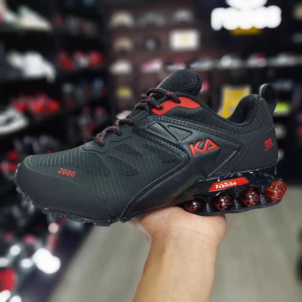 King Athletic Rojo/negro Suela Canica Talla 38, 39