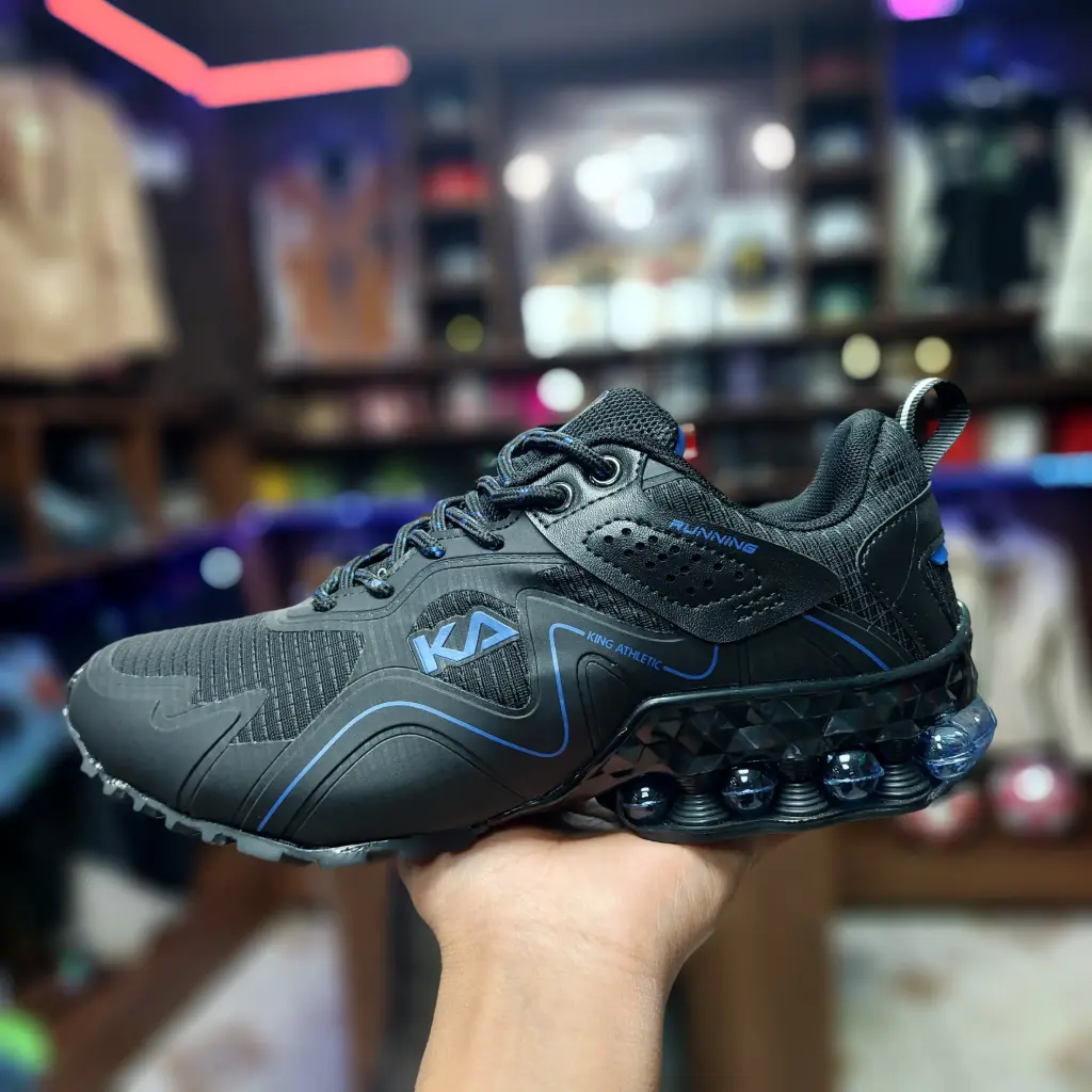 King Athletic Negro/azúl Suela Canica Talla 38, 39, 41