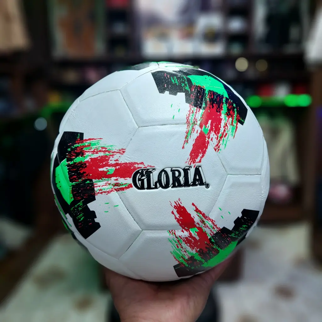 Balón de Fútbol Gloria White Red Green No.5