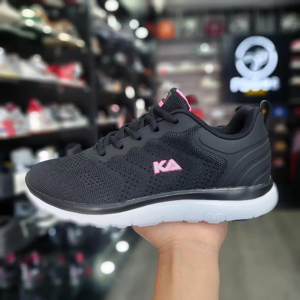 King Athletic Suela 4.0 Negro/rosado/blanco