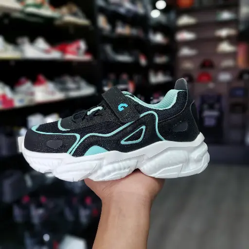 Gomosos Negro/celeste Kids Talla 31