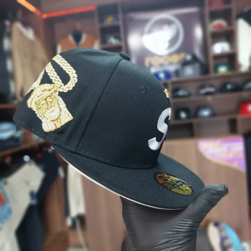 Gorra New Era Supreme Jesús S Negro Cerrada Talla 7.1/8 G5
