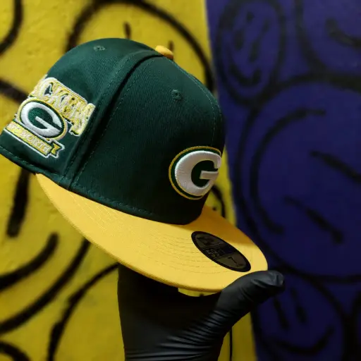 Gorra New Era 59FIFTY Green Bay Packers Green/Yellow G5 Cerrada Talla 7