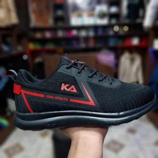 King Athletic Negro/rojo Talla 38, 39, 40, 41