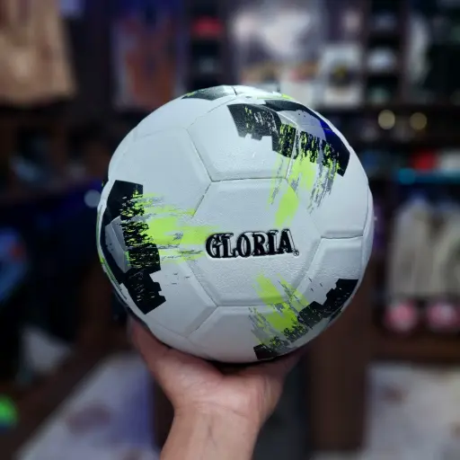 Balón de Fútbol Gloria White Black Green No.5