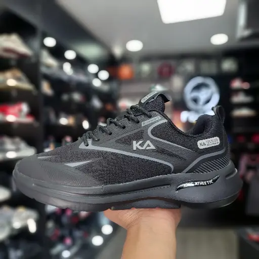 King Athletic Running Negro/gris