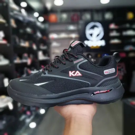 King Athletic Running Negro/rojo